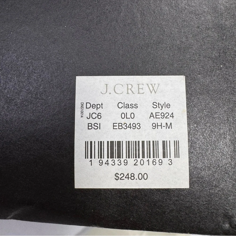 NEW - J. Crew Riley Sandal Stiletto Heels Silver Gunmetal Glitter Size 9.5 NIB